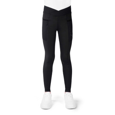 Legging Infantil Flora “Je T’aime” – Equithème Negro