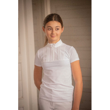 Polo EDEN BY PL Florence mesh Blanco