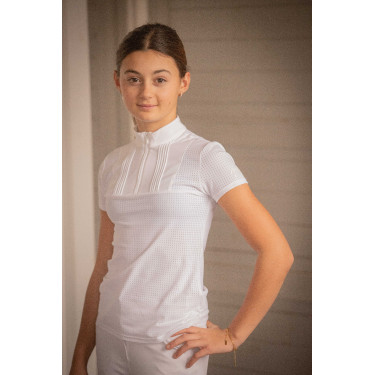 Polo EDEN BY PL Florence mesh Blanco