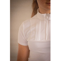 Polo EDEN BY PL Florence mesh Blanco