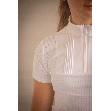 Polo EDEN BY PL Florence mesh Blanco