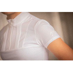 Polo EDEN BY PL Florence mesh Blanco
