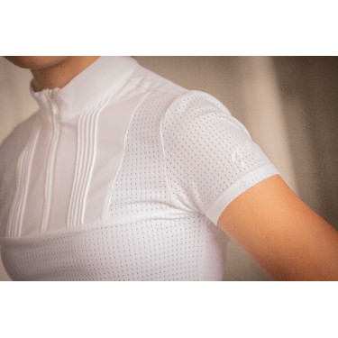 Polo EDEN BY PL Florence mesh Blanco