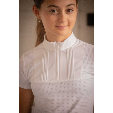 Polo EDEN BY PL Florence mesh Blanco