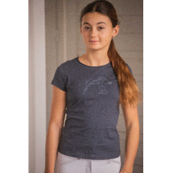 Camiseta EDEN BY PENELOPE - Icónica Strass Marino Azul marino