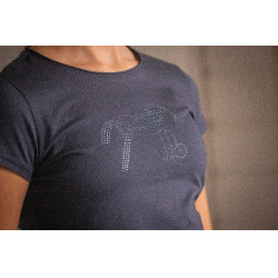 Camiseta EDEN BY PENELOPE - Icónica Strass Marino Azul marino