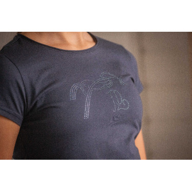 Camiseta EDEN BY PENELOPE - Icónica Strass Marino Azul marino