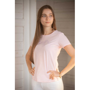 Camiseta Pénélope Iconic Strass Rosa