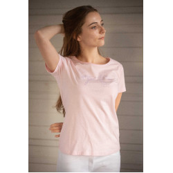 Camiseta Pénélope Iconic Strass Rosa