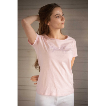 Camiseta Pénélope Iconic Strass Rosa