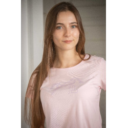 Camiseta Pénélope Iconic Strass Rosa