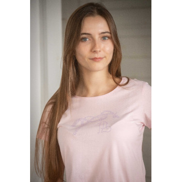 Camiseta Pénélope Iconic Strass Rosa
