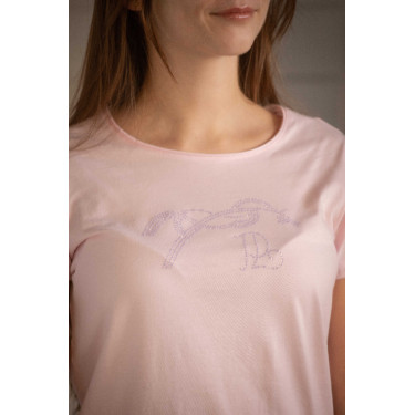 Camiseta Pénélope Iconic Strass Rosa