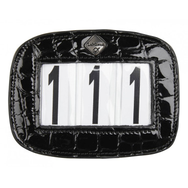 Porta números para mantillas LeMieux Cocodrilo negro
