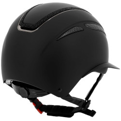 Casco EQUITHEME Agris visera ancha Negro laminado