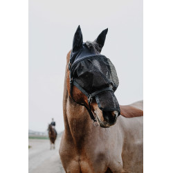 Cabezada + máscara Equithème Negro