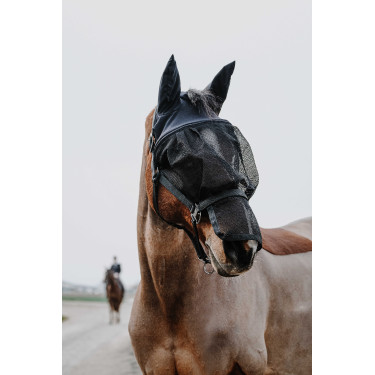 Cabezada + máscara Equithème Negro