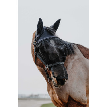 Cabezada + máscara Equithème Negro