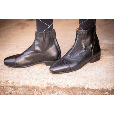 Botines PENELOPE Celeste Negro