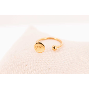 Anillo Pénélope Lisa Dorado Oro