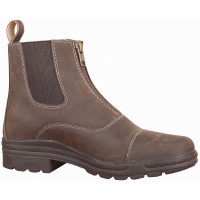 Botines Leoni cuero aceitado T de T Marrón oscuro