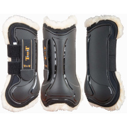 Protector tendones lana Design T de T Negro Protector tendones lana Design T de T Negro