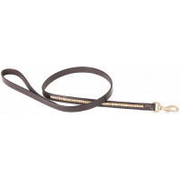 Hondenriem Clincher T van T Habano oscuro / amarillo Marrón