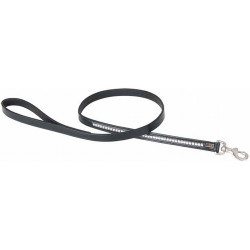 Correa de perro Clincher T de T Negro / blanco