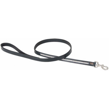 Correa de perro Clincher T de T Negro / blanco
