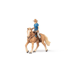 Caballo western con su amazona Papo