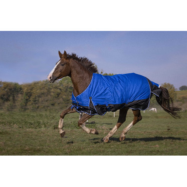 Manta Equi-Theme Tyrex 1200D Aisance Azúl / negro