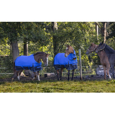 Manta Equi-Theme Tyrex 1200D Aisance Azúl / negro