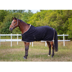 Manta polar Equi-Theme Polyfun Negro / blanco