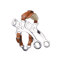 Hackamore acero cromado