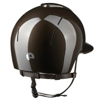 Casco Kep Smart Nova metal pulido marrón visera polo Casco Kep Smart Nova metal pulido marrón visera polo