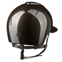 Casco Kep Smart Nova metal pulido marrón star visera polo Casco Kep Smart Nova metal pulido marrón star visera polo