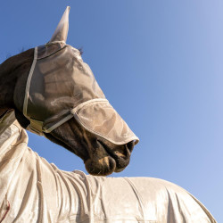 Máscara anti-moscas Classic con orejas y cubre-nariz Kentucky