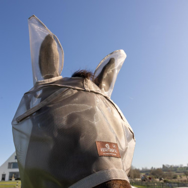 Máscara anti-moscas Classic con orejas y cubre-nariz Kentucky
