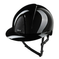 Casco Kep Smart Nova metal pulido negro estrella visera polo