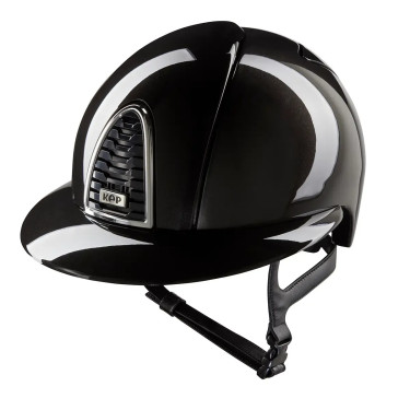 Casco Kep Cromo 2.0 shine negro visera polo