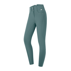 Pantalón de equitación ELT Mathilda Glam de talle alto Verde pino