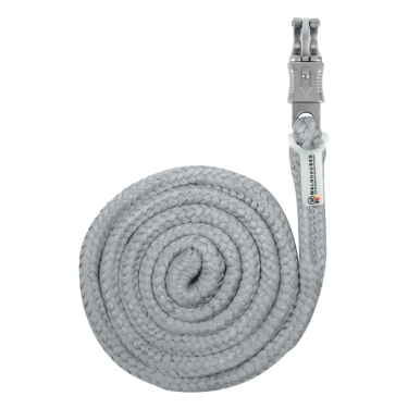 Cuerda de atar Waldhausen Plus con mosquetón antiespanto Gris cromo