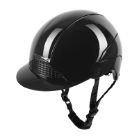 Casco de equitación Swing H24 brillante Negro brillante