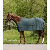 Manta antimoscas Waldhausen Comfort con babero ventral Verde pino