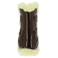 Protectores de tendón abotonadas Norton XTR de borreguillo sintético Castaño