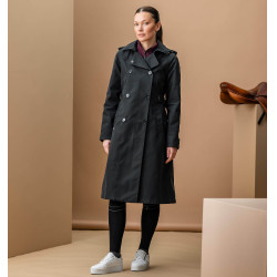 Abrigo trench de equitación Horseware AA Isabella para mujer Negro Abrigo trench de equitación Horseware AA Isabella para mujer Negro