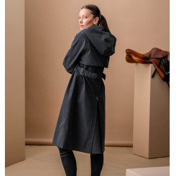 Abrigo trench de equitación Horseware AA Isabella para mujer Negro Abrigo trench de equitación Horseware AA Isabella para mujer Negro