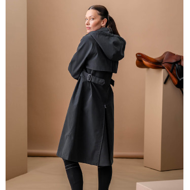 Abrigo trench de equitación Horseware AA Isabella para mujer Negro Abrigo trench de equitación Horseware AA Isabella para mujer Negro