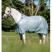 Camisa antimoscas Horseware Amigo Bug Rug Pony Azul jaspeado / azul / plateado