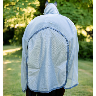 Manta antimoscas Horseware Amigo Integrated Azul jaspeado / azul / plateado